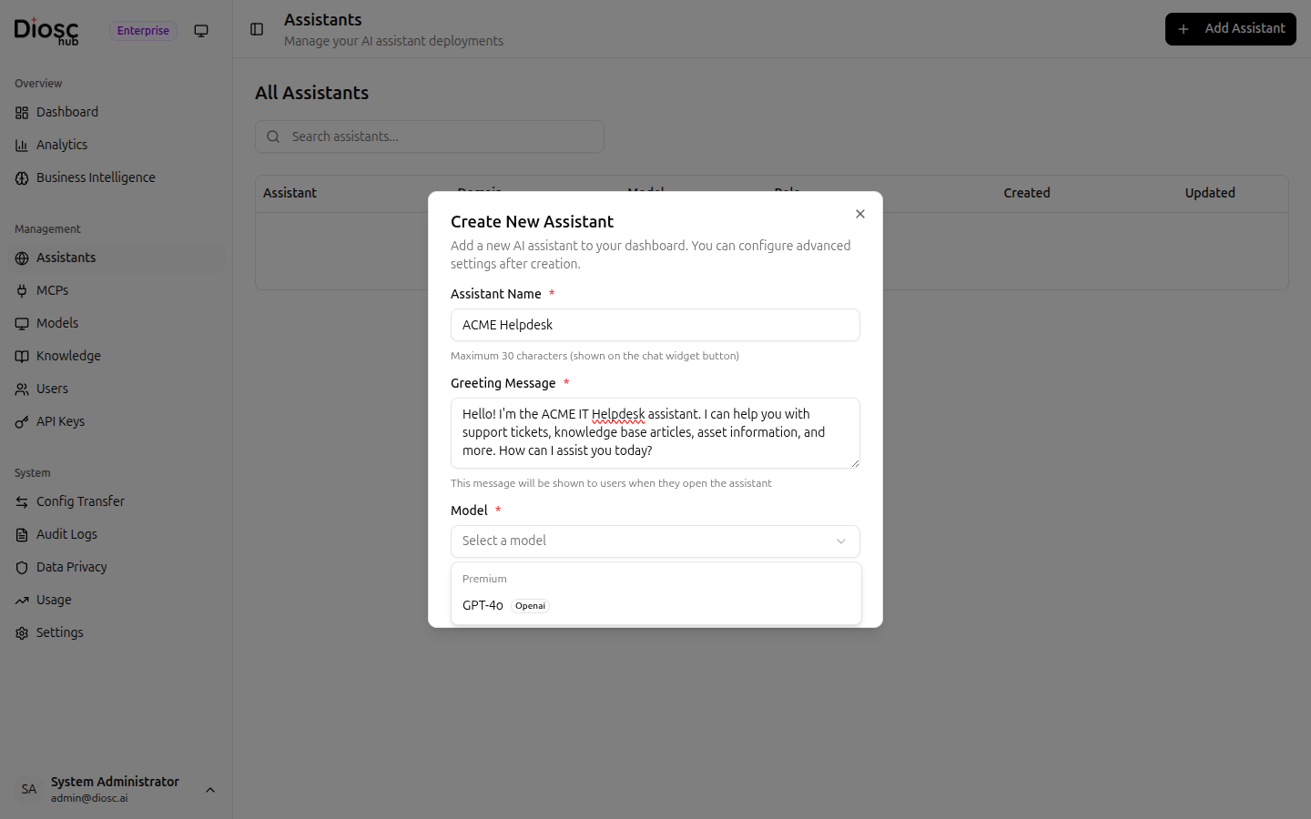 Create Assistant