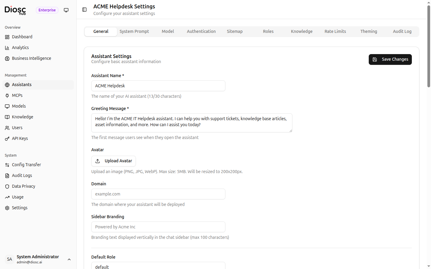 General Settings
