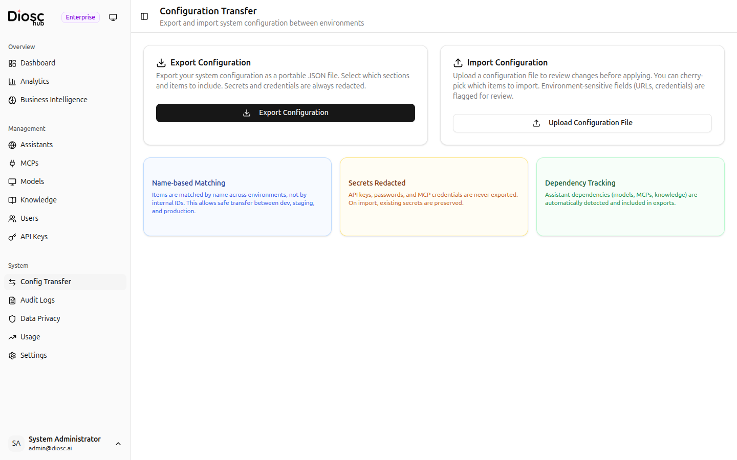 Configuration Transfer